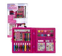 Ensemble de papeterie et d'accessoires à colorier Disney pour enfants avec des motifs Frozen, Minnie et Stitch, idéal pour le coloriage, les loisirs créatifs et les cadeaux créatifs