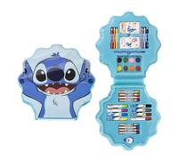 Ensemble de papeterie et d'accessoires à colorier Disney pour enfants avec des motifs Frozen, Minnie et Stitch, idéal pour le coloriage, les loisirs créatifs et les cadeaux créatifs