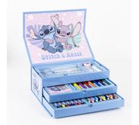 Ensemble de papeterie et d'accessoires à colorier Disney pour enfants avec des motifs Frozen, Minnie et Stitch, idéal pour le coloriage, les loisirs créatifs et les cadeaux créatifs
