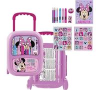 Ensemble de papeterie et d'accessoires à colorier Disney pour enfants avec des motifs Frozen, Minnie et Stitch, idéal pour le coloriage, les loisirs créatifs et les cadeaux créatifs