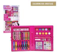 Ensemble de papeterie et d'accessoires à colorier Disney pour enfants avec des motifs Frozen, Minnie et Stitch, idéal pour le coloriage, les loisirs créatifs et les cadeaux créatifs