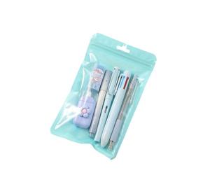 Ensemble de papeterie pour étudiant avec marqueur, stylo multicolore rétractable, gomme gel pour la rentrée scolaire, ergonomique et ensemble de crayons