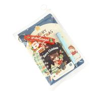 Ensemble de papeterie pour filles | Carnet d'école de Noël avec stylo - Porte-clés Père Noël - Pour enfants, étudiants, maison, salle de classe, étude, prise de notes, fête d'écriture