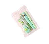 Ensemble de papeterie scolaire avec crayon, surligneur, stylo multicolore rétractable, ruban correcteur gel, gomme, ergonomique et ensemble de crayons