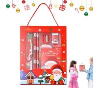 Ensemble de papeterie scolaire de Noël, cadeaux de fête de Noël - Ensemble de 6 ensembles de papeterie de sécurisés | Cadeaux de fête scolaire de noël, fournitures de festives à la mode