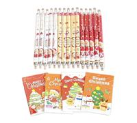 Ensemble de papeterie scolaire de Noël, Père Noël - Drôle, récompense de classe de festival, ensemble de rentrée scolaire, bas de Noël, carnets, sac à friandises, fournitures mignonnes pour