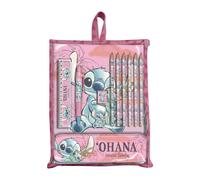 Ensemble De Papeterie Stitch Rose Ohana Disney