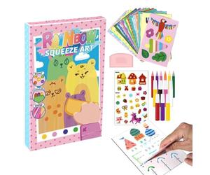Ensemble de papier d'art avec rayures, idées cadeaux pour panier de Pâques | papier artistique à gratter,pour ducation parentale école maternelle voyage en voiture salle d'attente