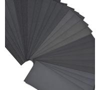 Ensemble de papier de verre imperméable 90 pièces-grain 400 à 3000, papier abrasif 9x3.6 pouces for le polissage du bois, du métal et de l'artisanat