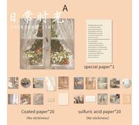 Ensemble De Papier Décoratif Pour Scrapbooking, Sac À Bord Coulissant, Étiquette Planificateur, Papeterie De Journal Intime, 41 Pièces