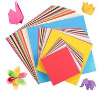 Ensemble de Papier Origami 450 Feuilles - Tri-Taille 10/15/20cm, 30 Couleurs, 80gsm Papier à Plier Double Face pour Arts & Métiers UAP06MX1
