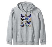 Ensemble de Papillons Vintage avec imprimé Papillons Sweat à Capuche