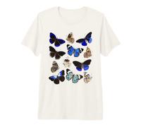Ensemble de Papillons Vintage avec imprimé Papillons T-Shirt Haut de Gamme