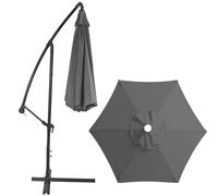 Ensemble de parasol d'extérieur de rechange - Petit parasol de terrasse décalé - Auvent résistant aux intempéries pour terrasse et jardin - Installation facile, solution d'ombrage élégante pour les