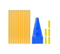 Ensemble de Parcours d'Agilité pour Chien à Installer dans le Jardin, Matériel portable robuste, Kit de Cônes et Barres d'Exercice pour Chiot, Pour intérieur, extérieur, jardin, parc, aire de