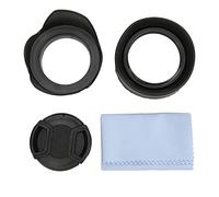 Ensemble de Pare- 4 en 1, Pare- en Caoutchouc, Pare- Lotus, Capuchon D'objectif et Chiffon de Nettoyage, Bloque L'excès de Lumière du pour Une (55mm)