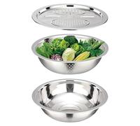 Ensemble de passoire multifonction en acier inoxydable pour carottes, pommes de terre, concombres, oignons, radis blancs, citrouille Hixip
