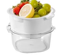 Ensemble de passoires de cuisine, bol de lavage de fruits avec passoire, bol à passoire multifonctionnel, panier de vidange réutilisable pour la maison, le studio, le restaurant, les voyages