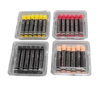 Ensemble de Pastel à l'Huile, Sélection de Couleurs Vibrants, Saturation Haute Couleur, Mélangeable et Mélangable, 24 Pcs Noirs Rouges Jaunes CutanéS Peau 4color Peinture à Huile Douce S, Idéal