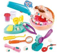Ensemble de pâte à modeler Perfect Kraft Kids Little Dentist, jouet docteur, perceuse et remplissage, ensemble de jouets en pâte à modeler