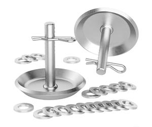 Ensemble De Patins De Lame Pour Chasse-Neige, Compatible Avec Pour POLARIS Pour ATV UTV, Acier Inoxydable, Hauteur Réglable, Goupilles À Détachement Rapide, Anti-Dérapant, Pour Hiver Et Neige, Lot De