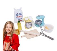 Ensemble de pâtisserie pour maison de, ensemble d'accessoires de cuisine pour maison de - Kit miniature Batteur à œufs Ustensiles de cuisine,Jouets de pâtisserie 16X, jeu de simulation,