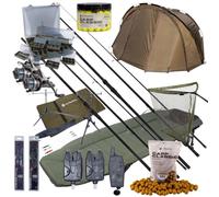 Ensemble De Pêche À La Carpe De Nuit Ultimate Mega Complete Carp Night Fishing Set - Ensemble Carpe