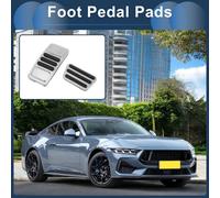 Ensemble De Pédales Automatiques Pour Ford Pour Mustang 2015-2024 En Acier Inoxydable Ton Argenté
