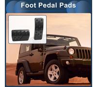 Ensemble De Pédales Automatiques Pour Pédales D'Accélérateur Pour Jeep Wrangler 2018-2024 En Alliage D'Aluminium Noir