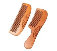 Ensemble de Peigne de Naissance, 2 Pièces, Peigne de Naissance en Bois Peigne Essentiels du Travail, Peigne d'Accouchement Peigne à Cheveux d'Accouchement, Pour Nourrissons Et Tout-Petits