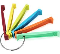 Ensemble de Peignes à ailettes en Plastique 6 sur poignée Anneau avec 12 espacements d Outil redressement Bobine radiateur AC et condenseur pour réparation évaporateur