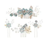 Ensemble De Peignes À Cheveux 4 Pièces, Accessoires Pour Cheveux De Mariée, Accessoires Pour Cheveux À Fleurs, Accessoires Pour Cheveux Élégants, Accessoires Pour Cheveux De Fête