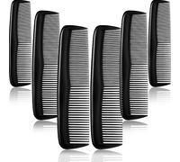 Ensemble de Peignes de Cheveux Leinuosen: 12 Pièces, Noir, Peigne de Cheveux Fin en Plastique pour Femmes et Hommes