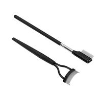 Ensemble de Peignes de Cils à Double pack: Pliage Dons en Acier Inoxydable Séparateur et Brosses Toilettage Sourcils pour un Contour Oculaire et une Prise Confortable