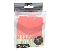Ensemble de peignes de guidage pour tondeuse à cheveux professionnelle, 2 pièces, rouge vert, accessoires de coupe de précision pour barbiers stylistes, plastique 1.5mm 3mm