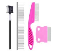 Ensemble de peignes pour animaux de compagnie - brosse de toilettage multifonction | brosse à chat, brosse pour chien, outils essentiels pour le toilettage des animaux domestiques