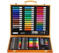 Ensemble de peinture 150Pcs 12 Couleur Aquarelle Stylo Crayon Poudre Dessin Outil Cadeau G