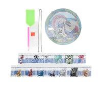 Ensemble de peinture 5D DIY aux strass, strass océaniques de dessins animés mignons et durables, pour la décoration murale du salon et de la chambre.