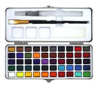 Ensemble De Peinture À L'aquarelle, Boîte Métallique Portable, Pigments À L'aquarelle, Convient Aux Débutants, Cadeau Pour Enfants