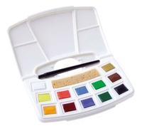 Ensemble de peinture à l'aquarelle Talens Art Creation 12 couleurs + pinceau à broder et éponge G