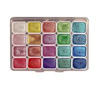Ensemble de peinture ad - Ensemble de peinture pour adultes | Ensemble de peinture mobile | Ensemble de peinture à 20 couleurs pour enfants | Boîte de couleur solide pour co