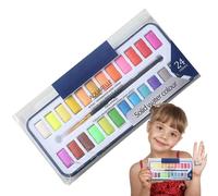 Ensemble de peinture ad - Peinture aquarelle professionnelle | Fournitures de peinture non toxique |Œuvres d'art en métal portables min-i Box Painting Art Formées | Ensemble de couleurs d'eau pour ad