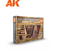 AK Interactive – Set de peintures acryliques OLD & WEATHERED WOOD VOL1 – 3e Génération 17 ml