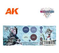 AK Interactive – Set de peintures acryliques 3Gen WARGAME AK1066 Frozen Flesh 4×17 ml