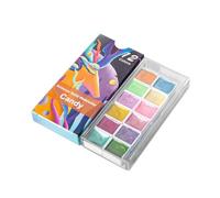 Ensemble de peinture aquarelle - 48 pigments solides vibrants, couleurs durebles mélangeables, palette compacte portable | Kit aquarelle de voyage idéal pour les étudiants débutants artistes enfant p