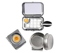 Ensemble de peinture aquarelle de voyage, 10 grilles, mini palette d'aquarelle vide avec clip magnétique et pichet rondelle stylo, ensemble d' portable, palette voyage, peintur
