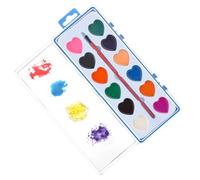 Ensemble de peinture aquarelle en forme de cœur pour - Fournitures de peinture lavable pour , pour garçons et filles, débutants, école à domicile, salle de classe, scrapbooking, fête