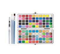Ensemble de peinture aquarelle - Fournitures d'art de dessin, kit d'aquarelle de voyage portable avec pinceaux et palette pour artistes, adolescents, enfants et adultes, fournitures d'art complètes