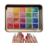 Ensemble De Peinture Aquarelle - Kit D'art Pour, Boîte De Couleur Créative | 20 Nuances Palette Avec Étui Portable Pour Des Projets De Peinture, Fournitures D'artisanat Amusantes P