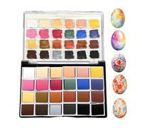 Ensemble De Peinture Aquarelle Nacrée, 24 Couleurs Peintures Aquarelles Métalliques, Ensemble Couleurs Peinture Nacrée, Peintures Aquarelle Chatoyantes, Kits Peinture Artistique pour Débutants